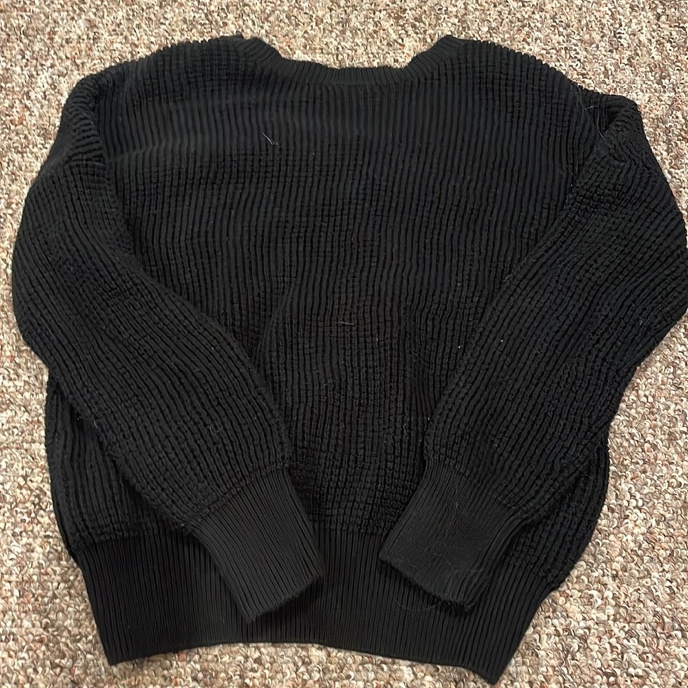 Black Sweater with cute back detailing